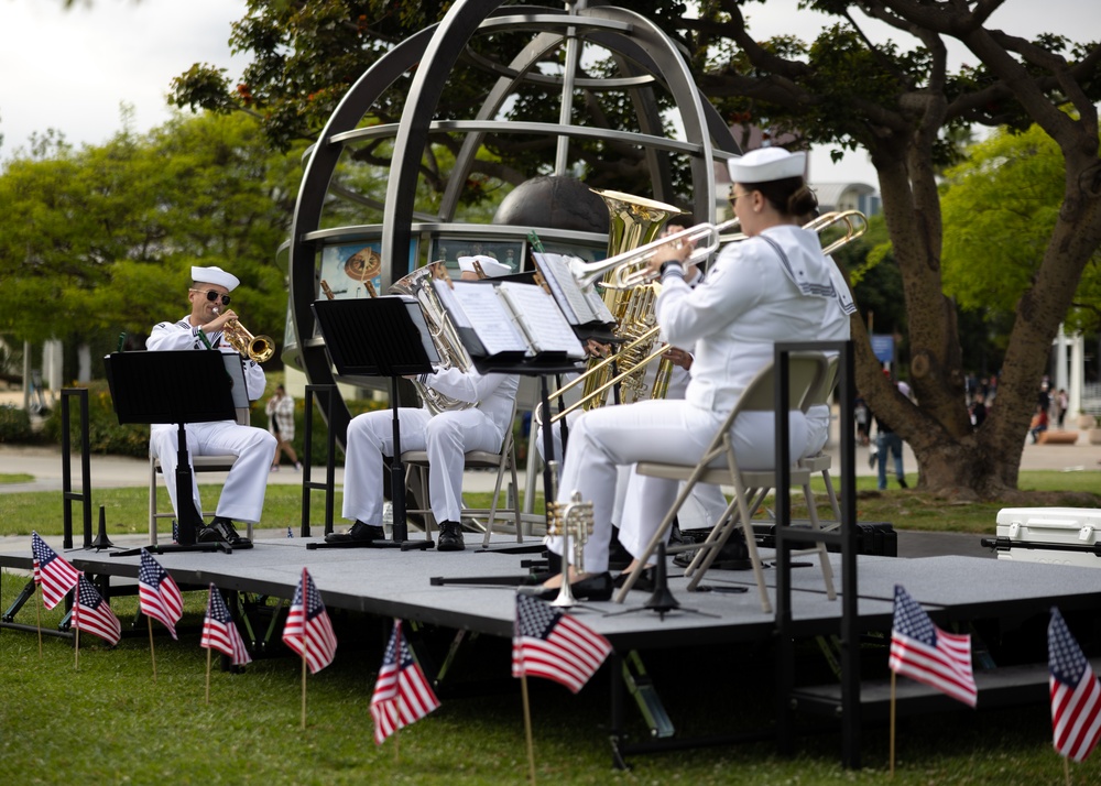 Service members hold sunset ceremony for Memorial Day