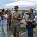 Marines display equipment during Los Angeles Fleet Week