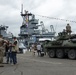 Marines display equipment during Los Angeles Fleet Week