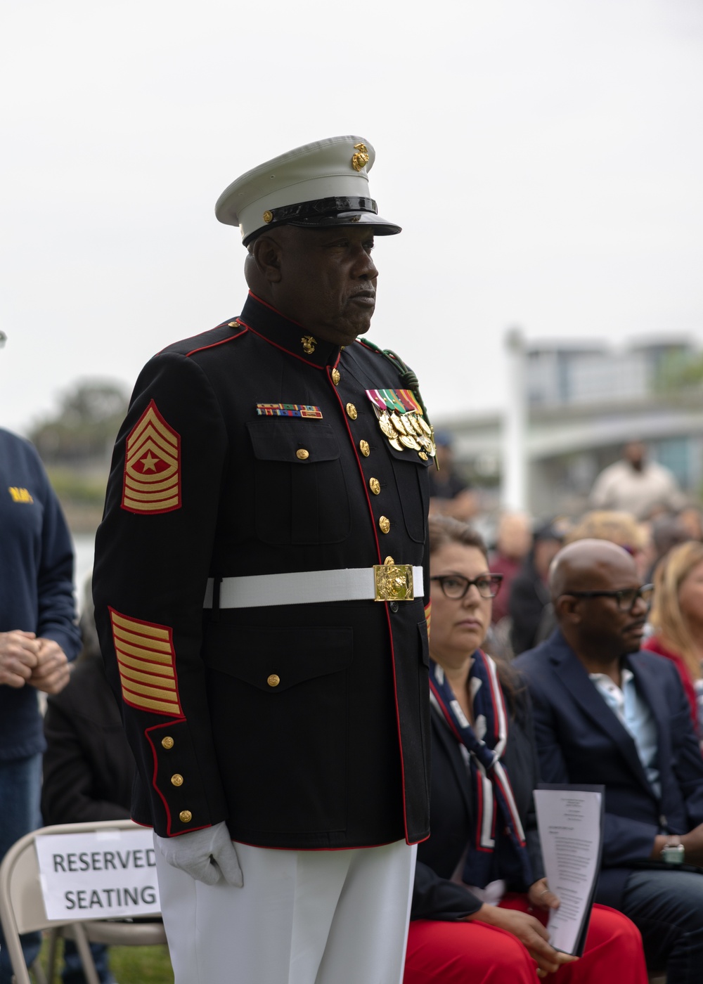 Service members hold sunset ceremony for Memorial Day