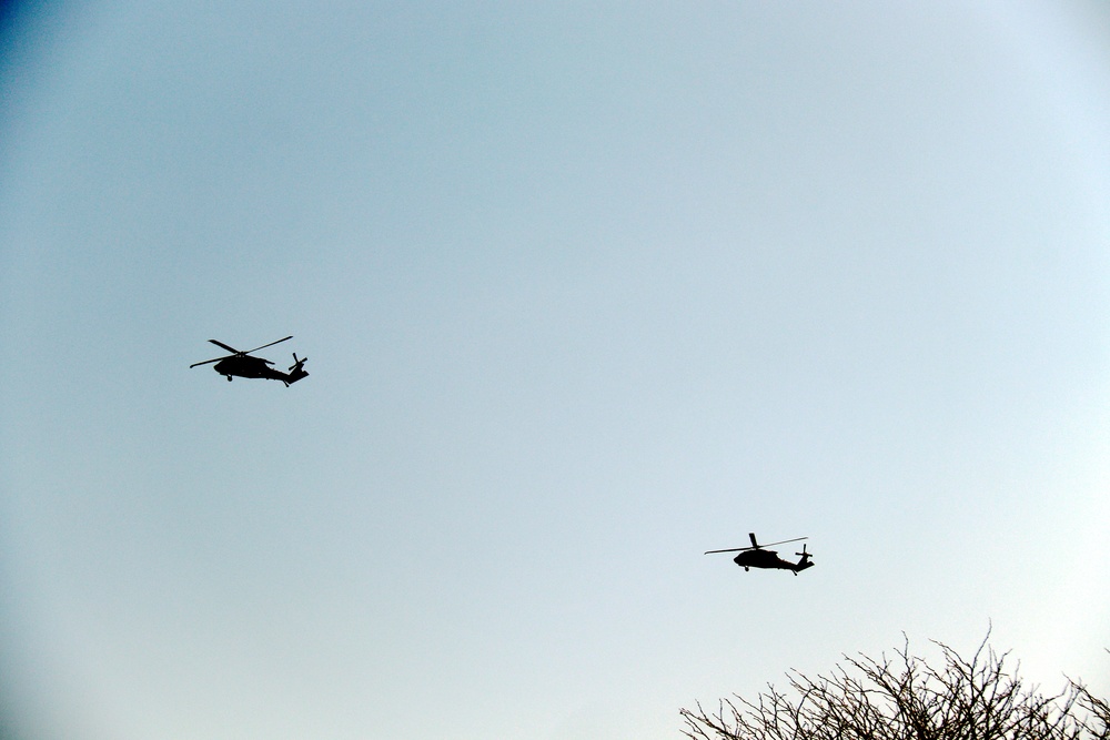 Wisconsin National Guard UH-60 Black Hawk crews hold May 2023 training at Fort McCoy