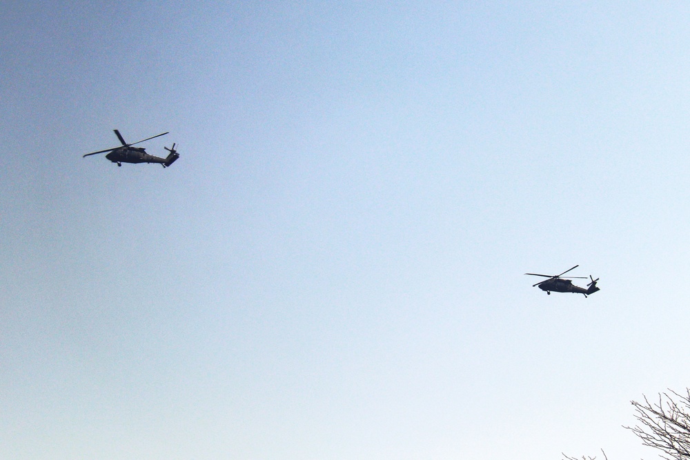 Wisconsin National Guard UH-60 Black Hawk crews hold May 2023 training at Fort McCoy