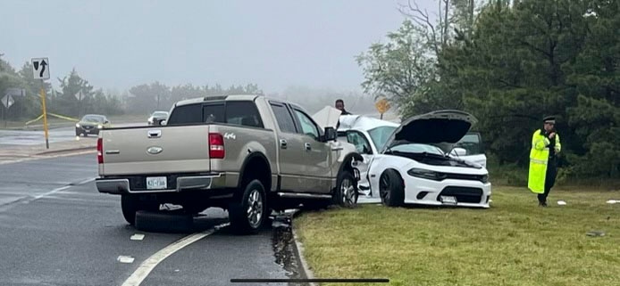 NY National Guard Soldiers respond to vehicle accident on the way to training