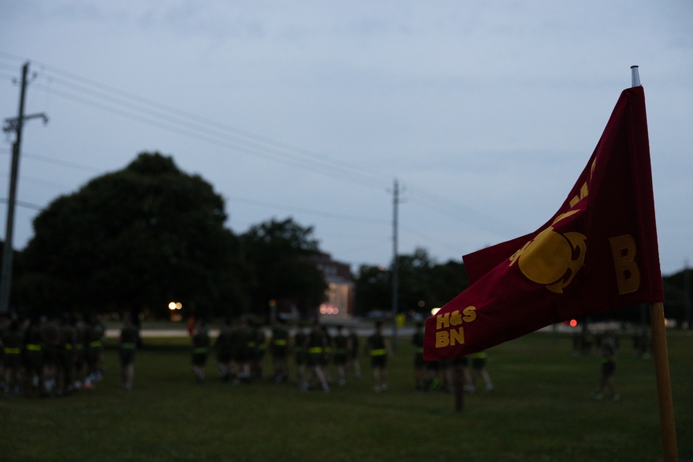 MCIEAST-MCB Camp Lejeune H&amp;S Battalion Motto Run