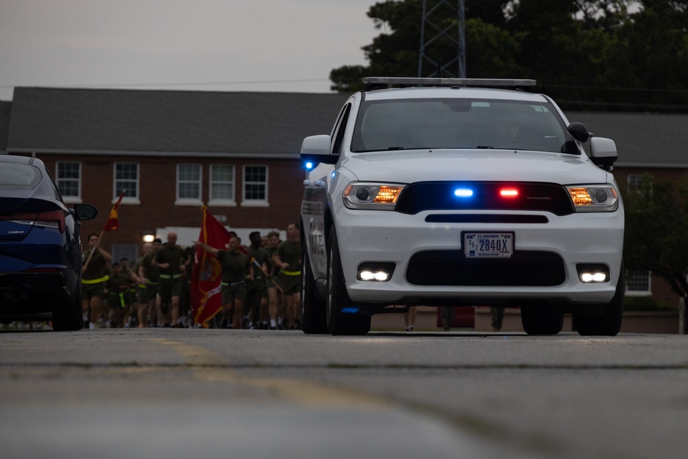 MCIEAST-MCB Camp Lejeune H&amp;S Battalion Motto Run