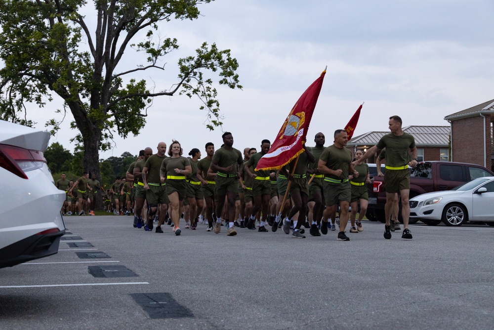 MCIEAST-MCB Camp Lejeune H&amp;S Battalion Motto Run