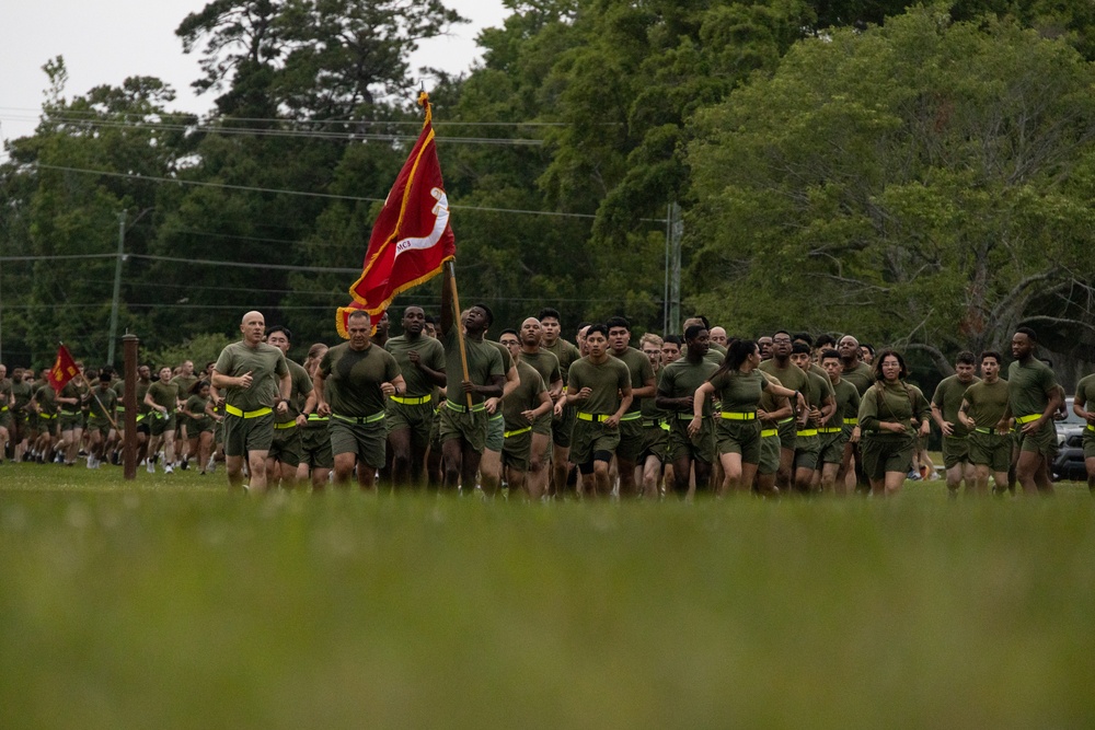 MCIEAST-MCB Camp Lejeune H&amp;S Battalion Motto Run