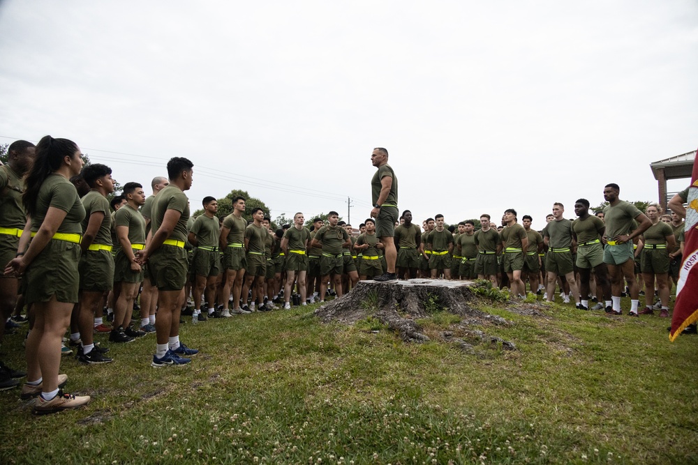 MCIEAST-MCB Camp Lejeune H&amp;S Battalion Motto Run