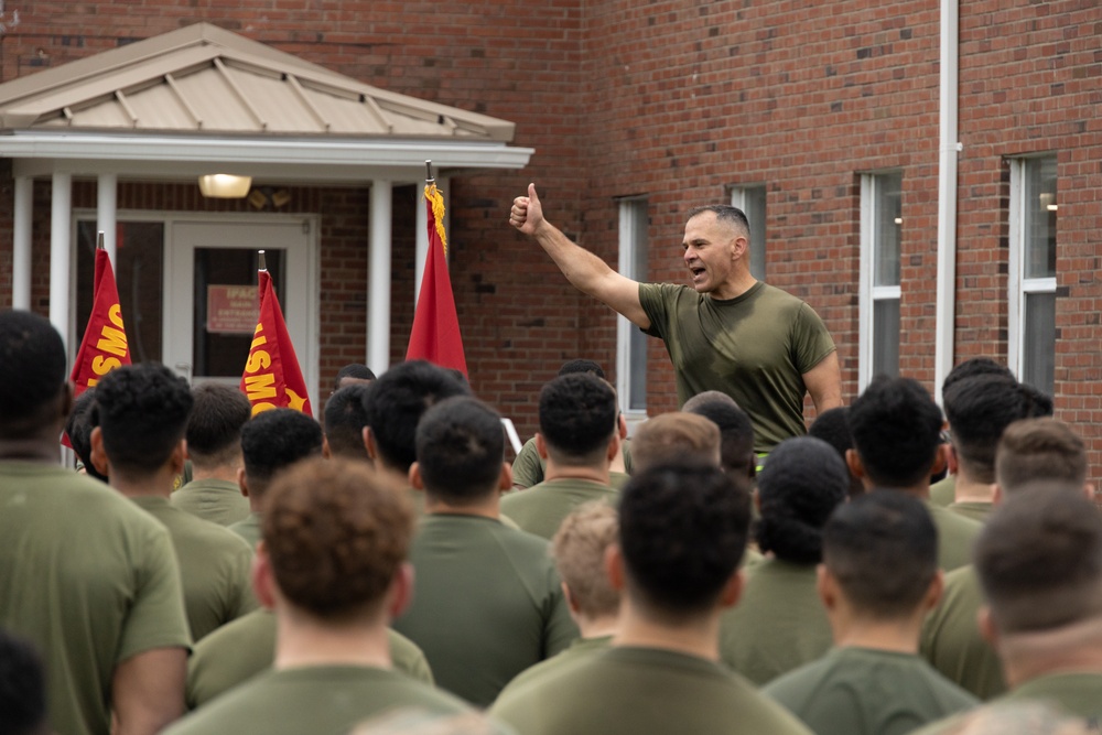 MCIEAST-MCB Camp Lejeune H&amp;S Battalion Motto Run