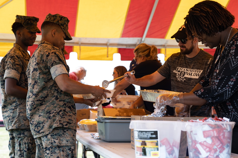 Jacksonville-Onslow Military Affairs Committee holds Fish Fry event on MCAS New River