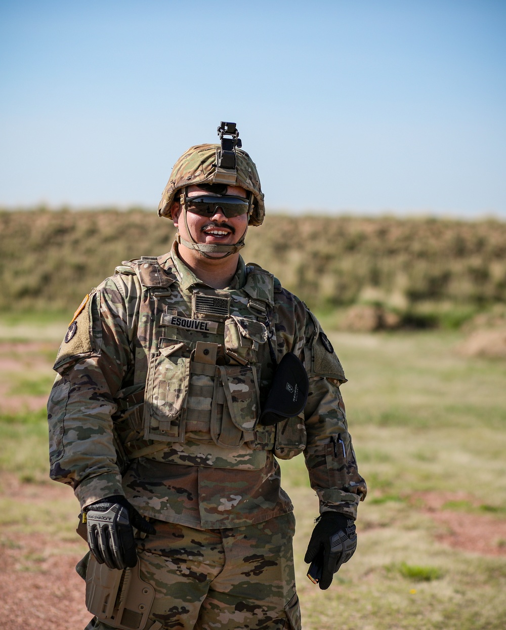 Iowa infantryman trains at Camp Guernsey