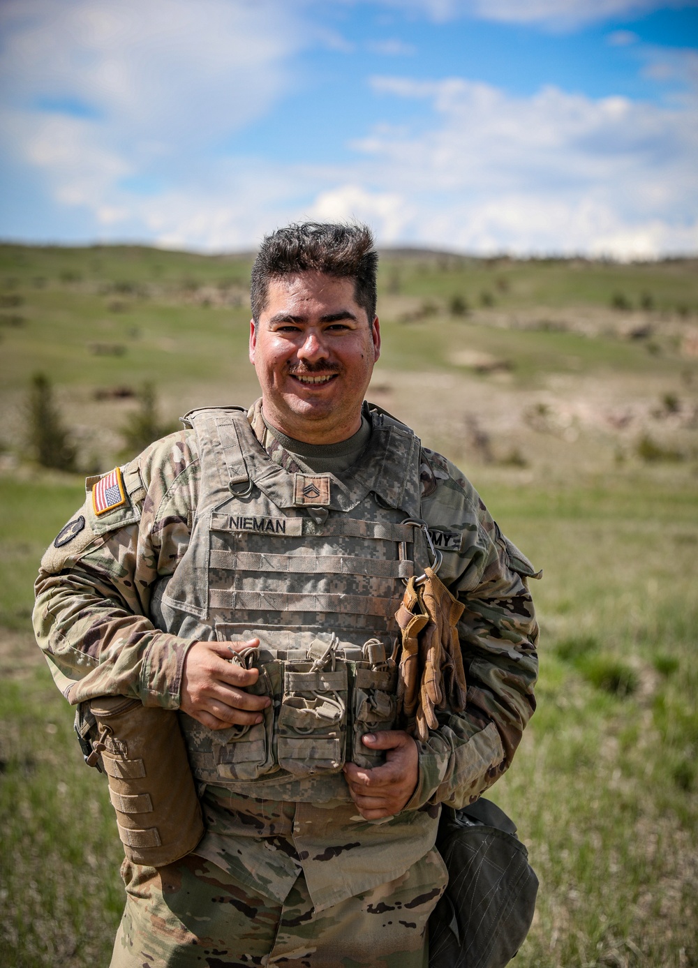 Iowa infantryman trains at Camp Guernsey