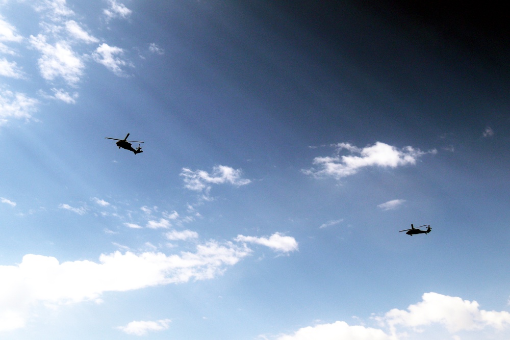 Wisconsin National Guard UH-60 Black Hawk crews hold May 2023 training at Fort McCoy