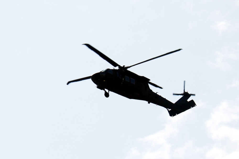 Wisconsin National Guard UH-60 Black Hawk crews hold May 2023 training at Fort McCoy