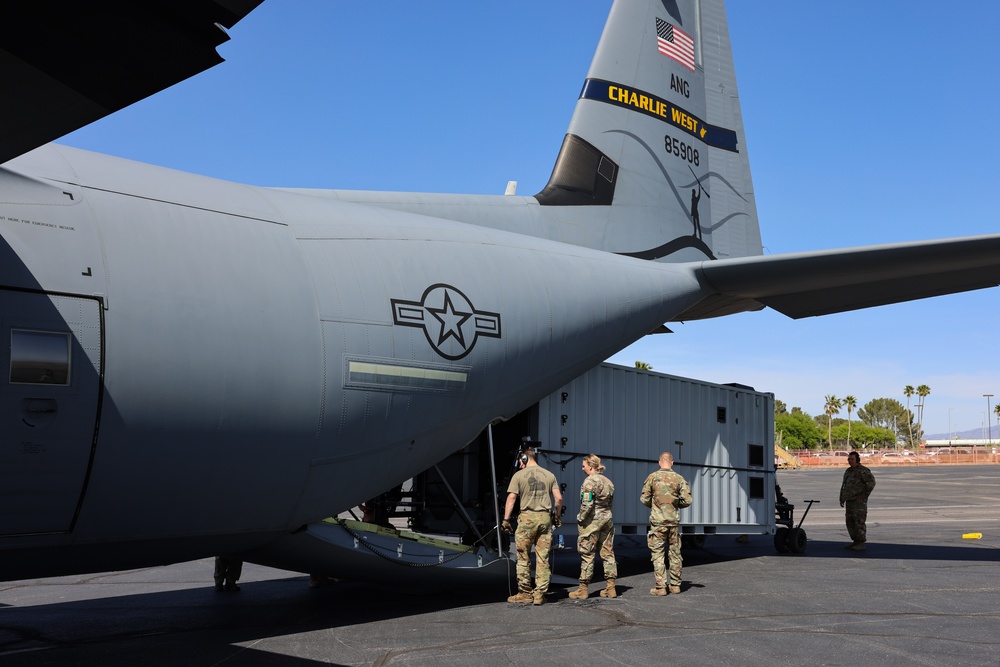 Innovative SCIF loaded into C-130 by minimal crew