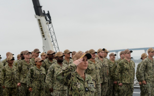 USS Savannah (LCS 28) Conducts Initial Exchange of Command