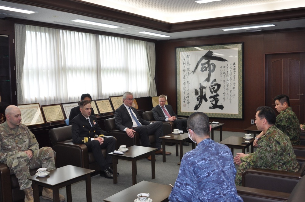 CDR. Dale Tourtelotte Meets with Japanese Ground Self Defense Forces Northeastern Army LTG Kajiwara Naoki