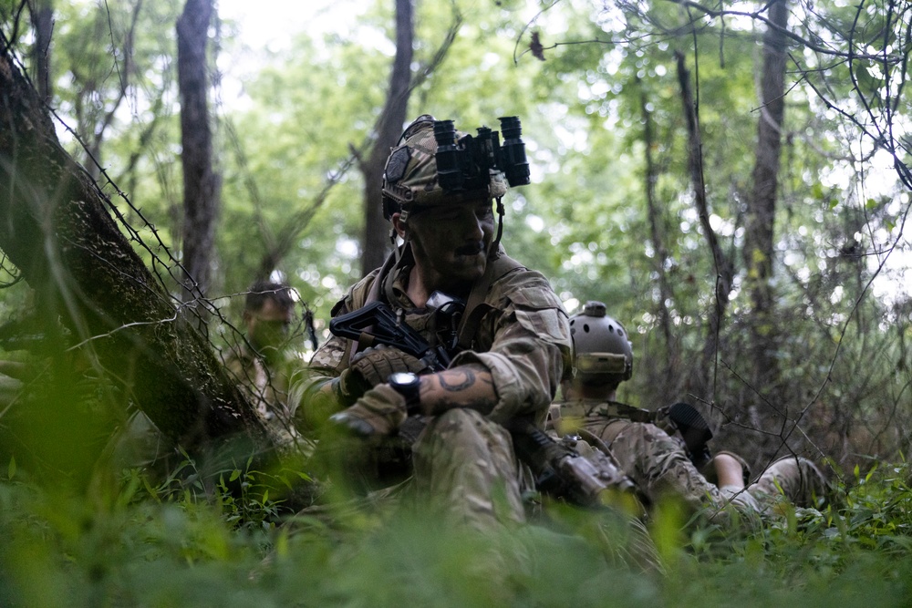 At Least It's Not Raining: Maritime Special Purpose Force Marines Conduct Night Movement During Storm