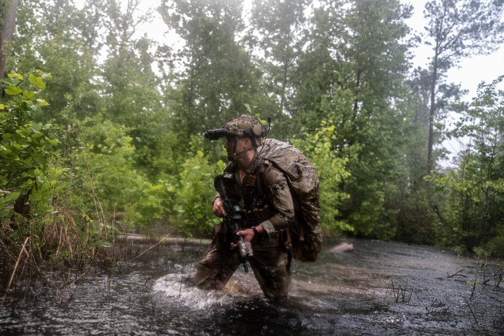 At Least It's Not Raining: Maritime Special Purpose Force Marines Conduct Night Movement During Storm