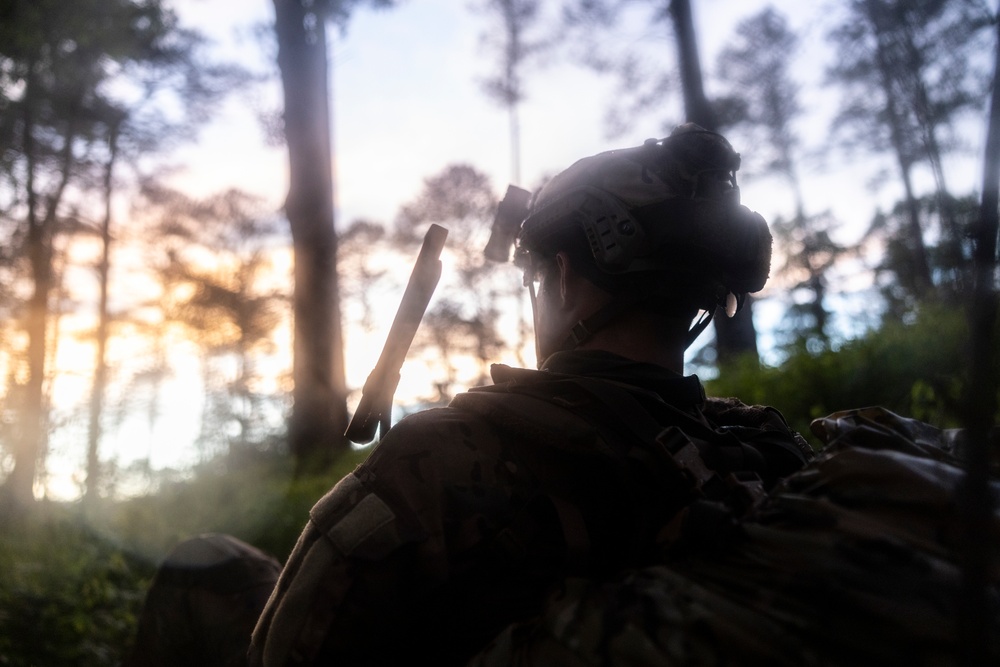 At Least It's Not Raining: Maritime Special Purpose Force Marines Conduct Night Movement During Storm