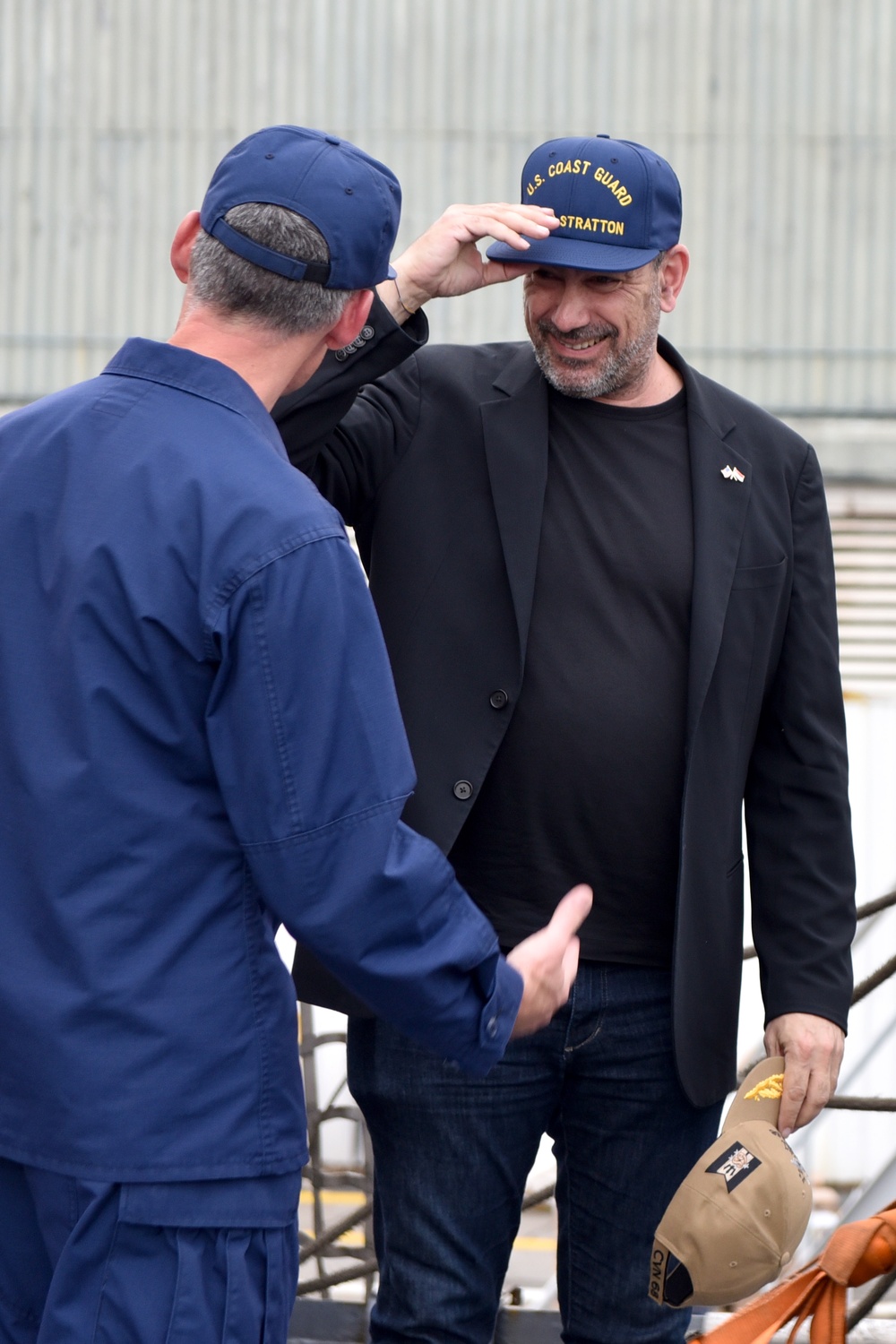 Ambassador Jonathan Kaplan, U.S. Embassy Singapore, visits U.S. Coast Guard Cutter Stratton (WMSL 752) at Sembawang Naval Base