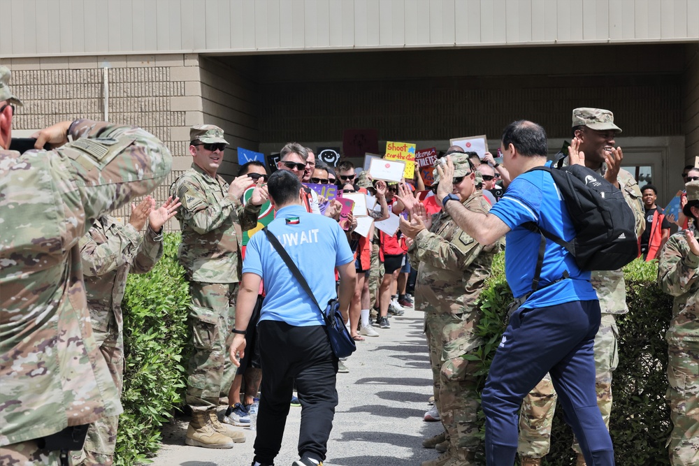 Kuwait Special Olympics team visits Camp Arifjan, May 2023