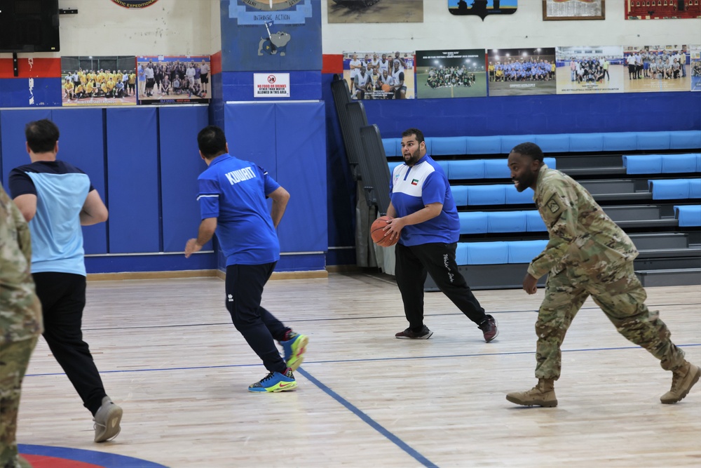 Kuwait Special Olympics team visits Camp Arifjan, May 2023