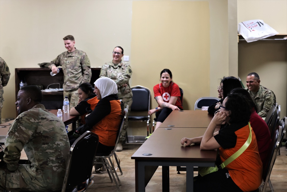 Kuwait Special Olympics team visits Camp Arifjan, May 2023