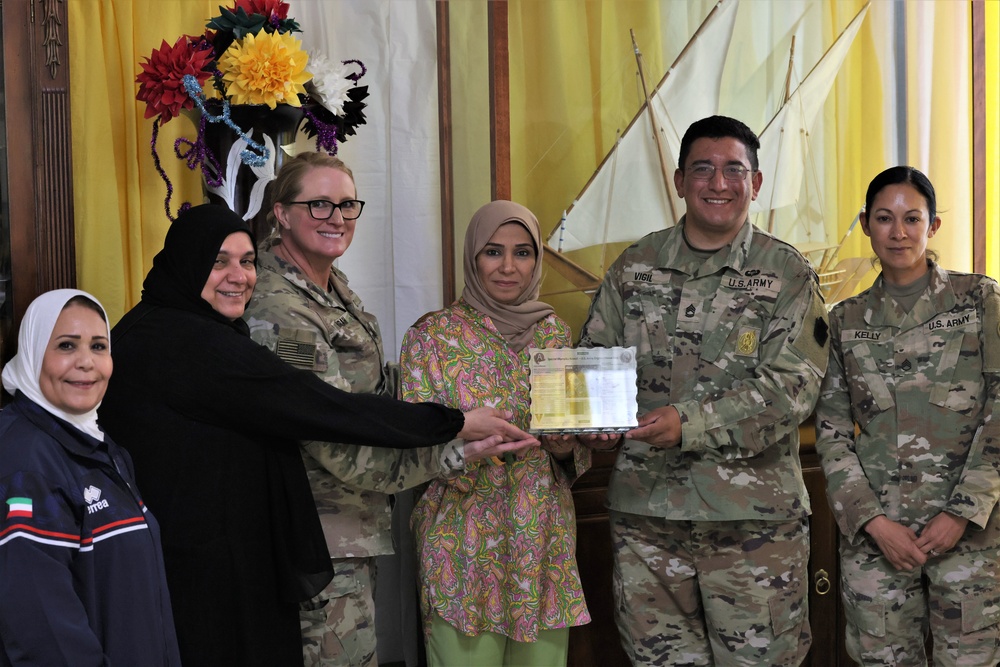 Kuwait Special Olympics team visits Camp Arifjan, May 2023