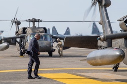 US SECDEF Indo-Pacific tour lands at Yokota Air Base
