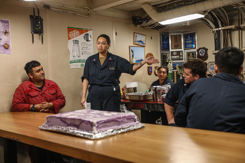 USS Carter Hall Conducts AAPI Observance