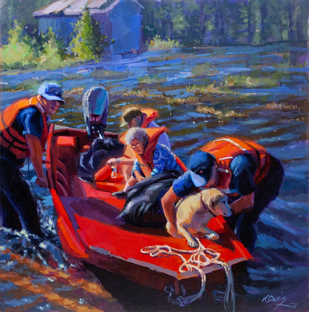 US Coast Guard Art Program 2023 Collection, Ob ID # 202303, &quot;All that's left,&quot; Kathleen Denis, (3 of 38)
