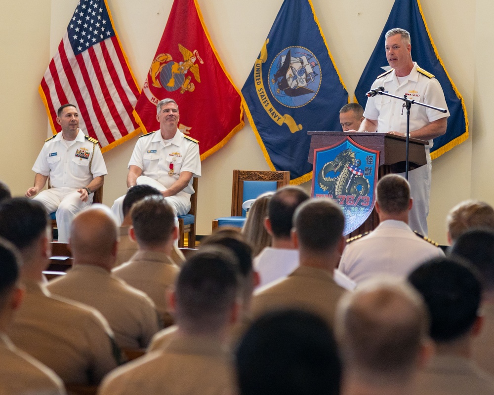 Task Force 76/3 Change of Command Ceremony, June 9, 2023