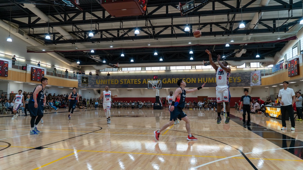 Korean Armed Forces Athletic Corps (KAFAC) vs 8th Army Basketball Team