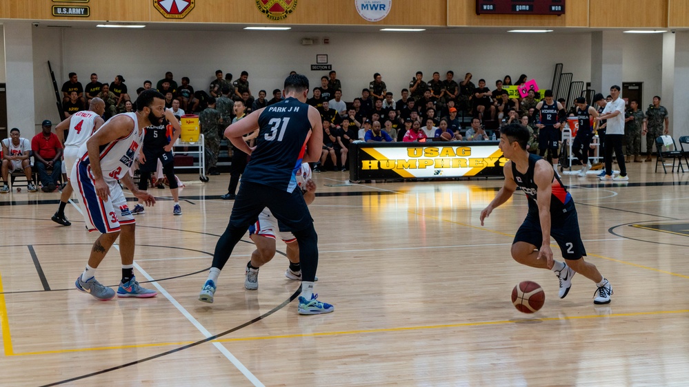 Korean Armed Forces Athletic Corps (KAFAC) vs 8th Army Basketball Team