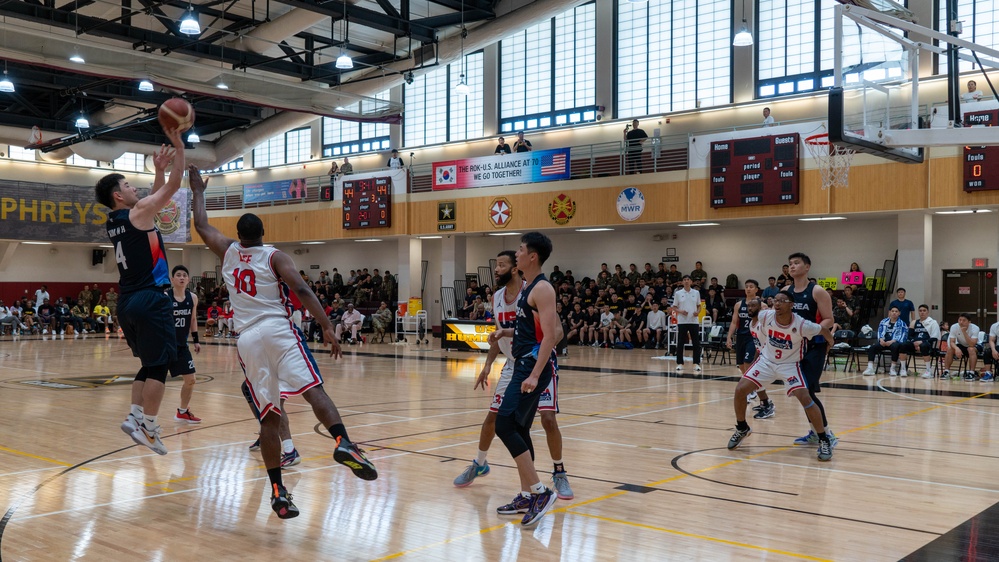 Korean Armed Forces Athletic Corps (KAFAC) vs 8th Army Basketball Team