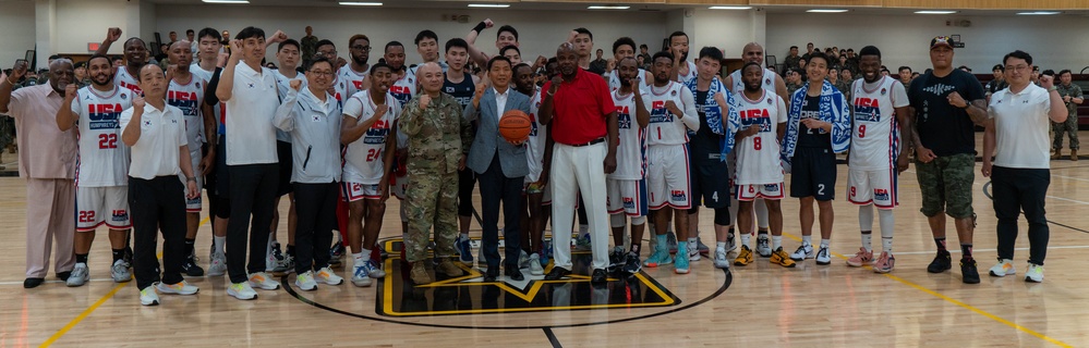 Korean Armed Forces Athletic Corps (KAFAC) vs 8th Army Basketball Team