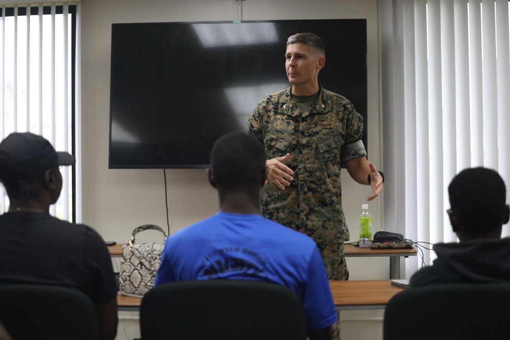 Marine Corps Base Camp Blaz hosts town hall following Typhoon Mawar