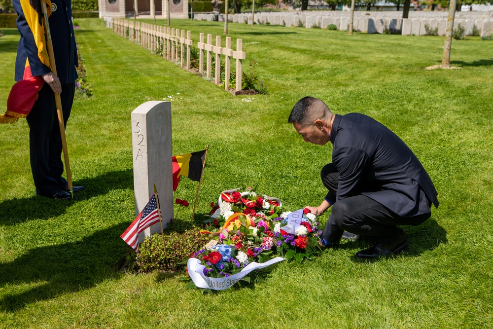 ABMC Secretary participates in Memorial Day ceremony in Belgium