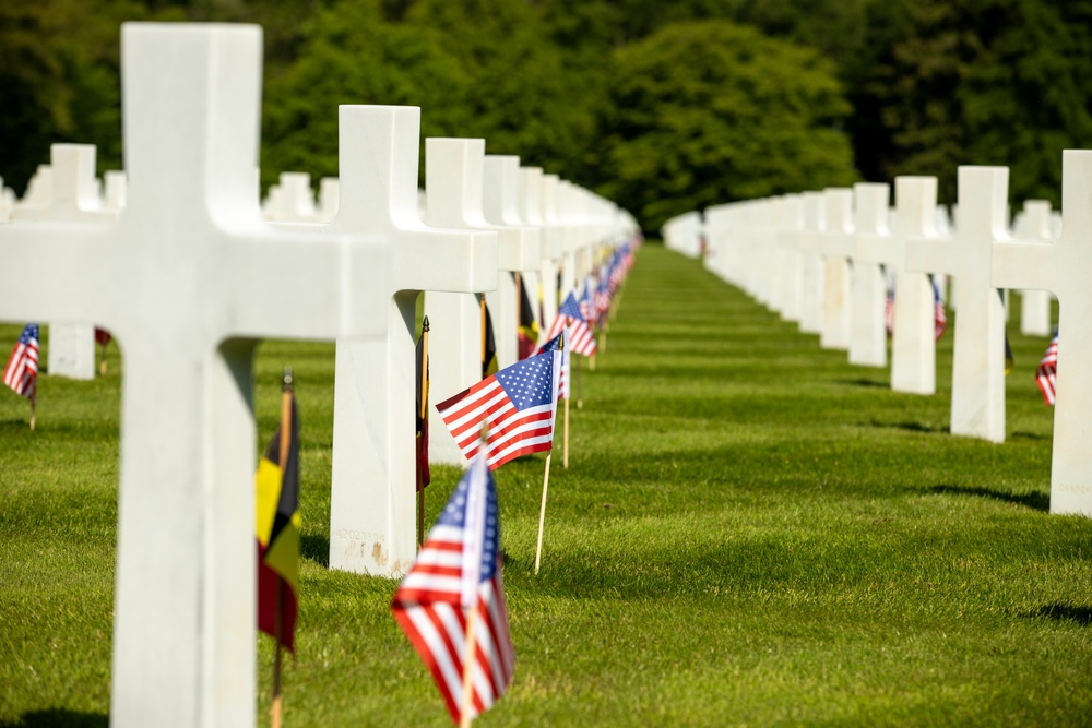 The American Battle Monuments Commission commemorates Memorial Day at the Ardennes American Cemetery