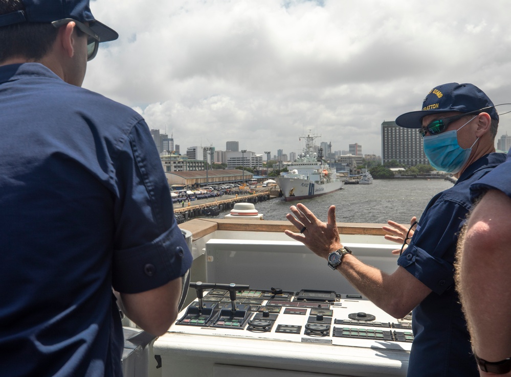 U.S. Coast Guard Cutter Stratton arrives in Manila for trilateral engagement with Philippine and Japan Coast Guards