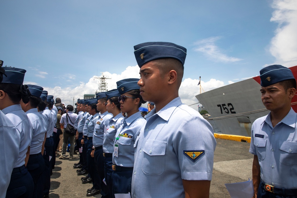 U.S. Coast Guard Cutter Stratton arrives in Manila for trilateral engagement with Philippine and Japan Coast Guards