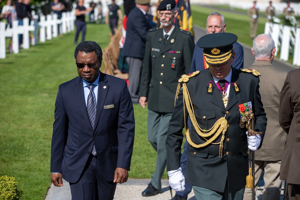 The American Battle Monuments Commission commemorates Memorial Day at the Henri-Chapelle American Cemetery