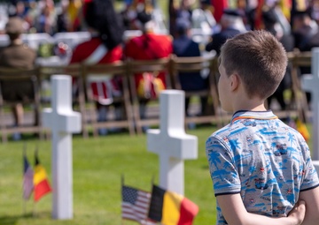 The American Battle Monuments Commission commemorates Memorial Day at the Henri-Chapelle American Cemetery