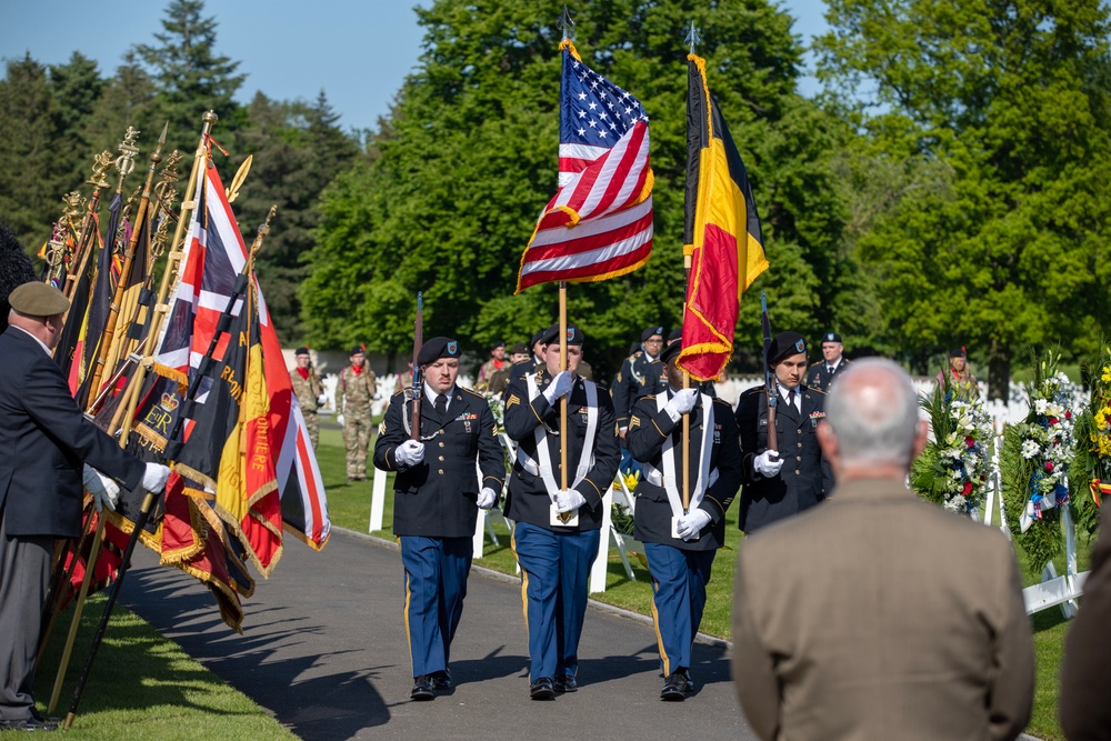 The American Battle Monuments Commission commemorates Memorial Day at the Henri-Chapelle American Cemetery