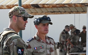 US and French Security Forces conduct joint firing event