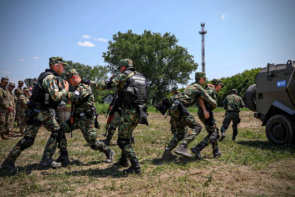 Bulgarian Military Police Service VIP Escort Training