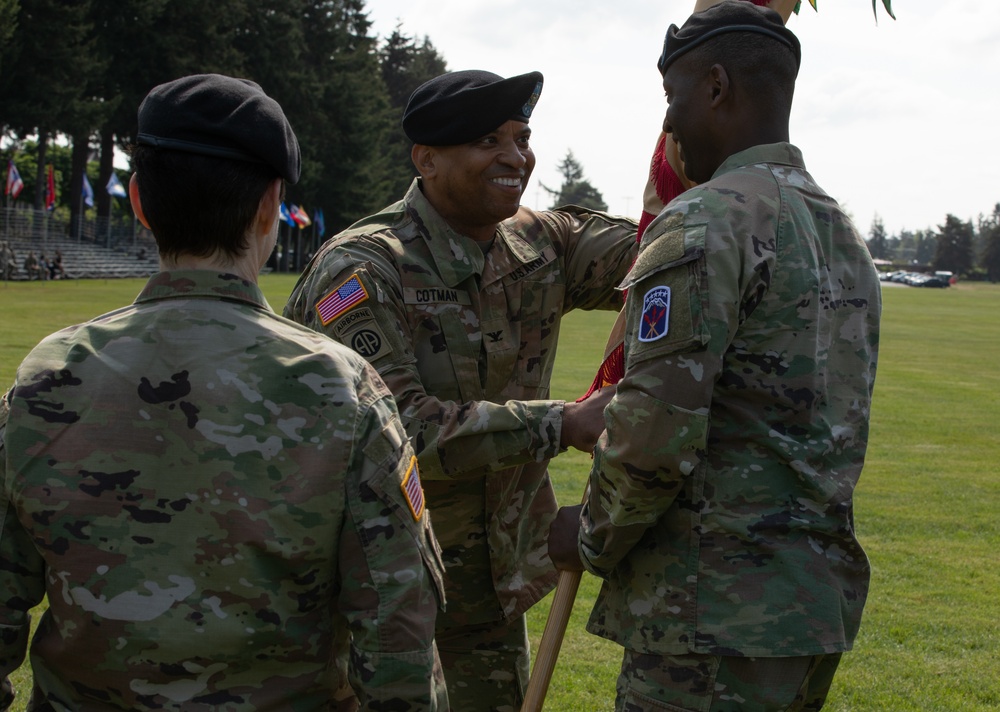 593rd ESC Change of Command Ceremony