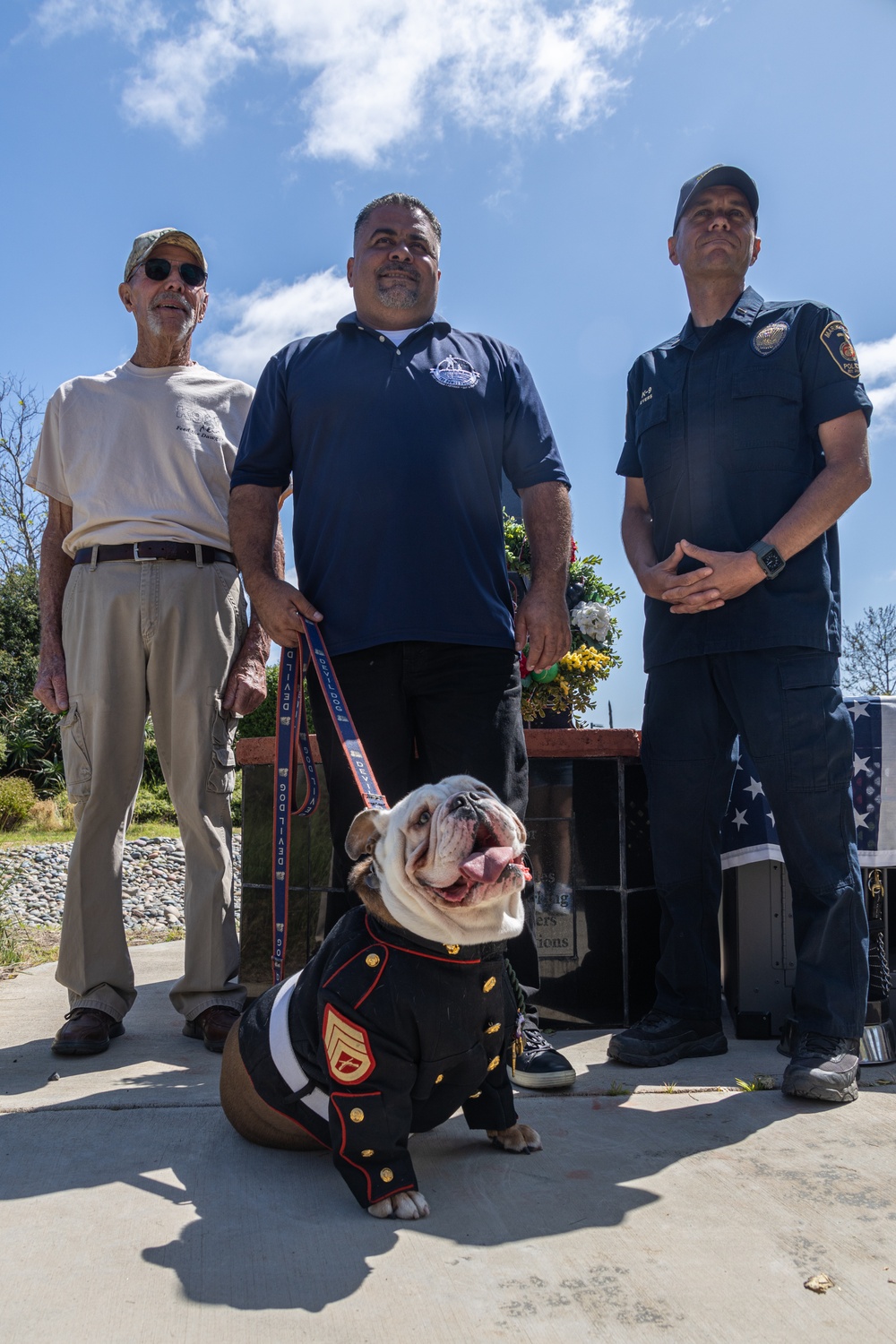 Military Working Dog handlers participate in 3rd Annual Wreath Laying Ceremony