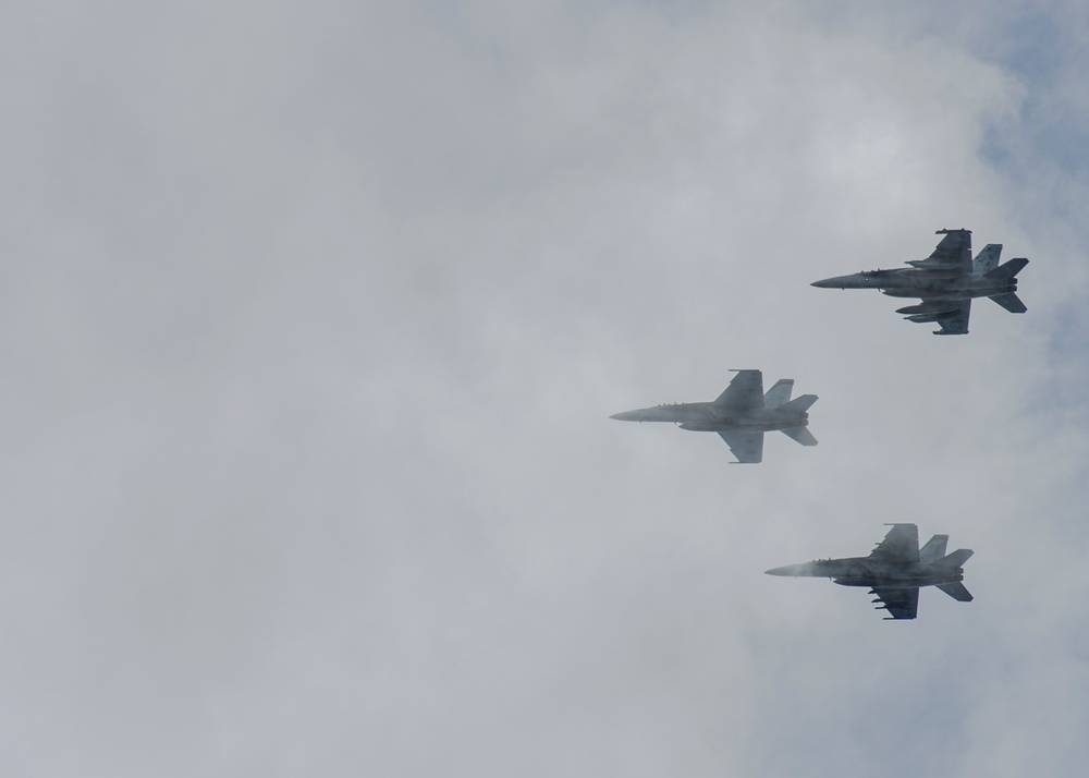 Aircraft Fly In Formation